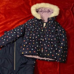 Carters Girls winter coat and snow pants (7)